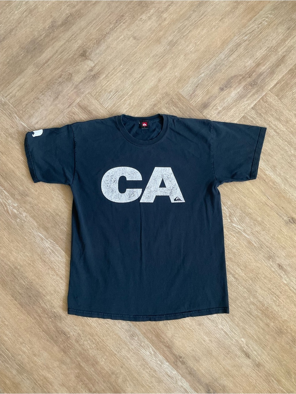 Quiksilver Black CA Logo Short Sleeve Tee